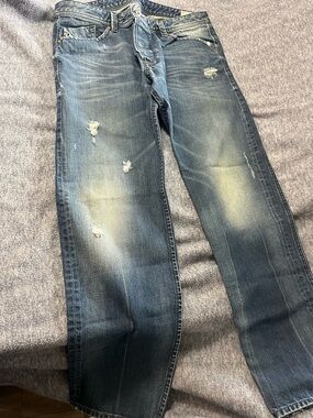 Diesel Darron Men's Jeans Size 36 x 32 Distressed Button Fly